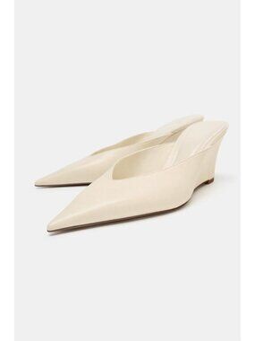 ZARA SLINGBACK WEDGE SHOES